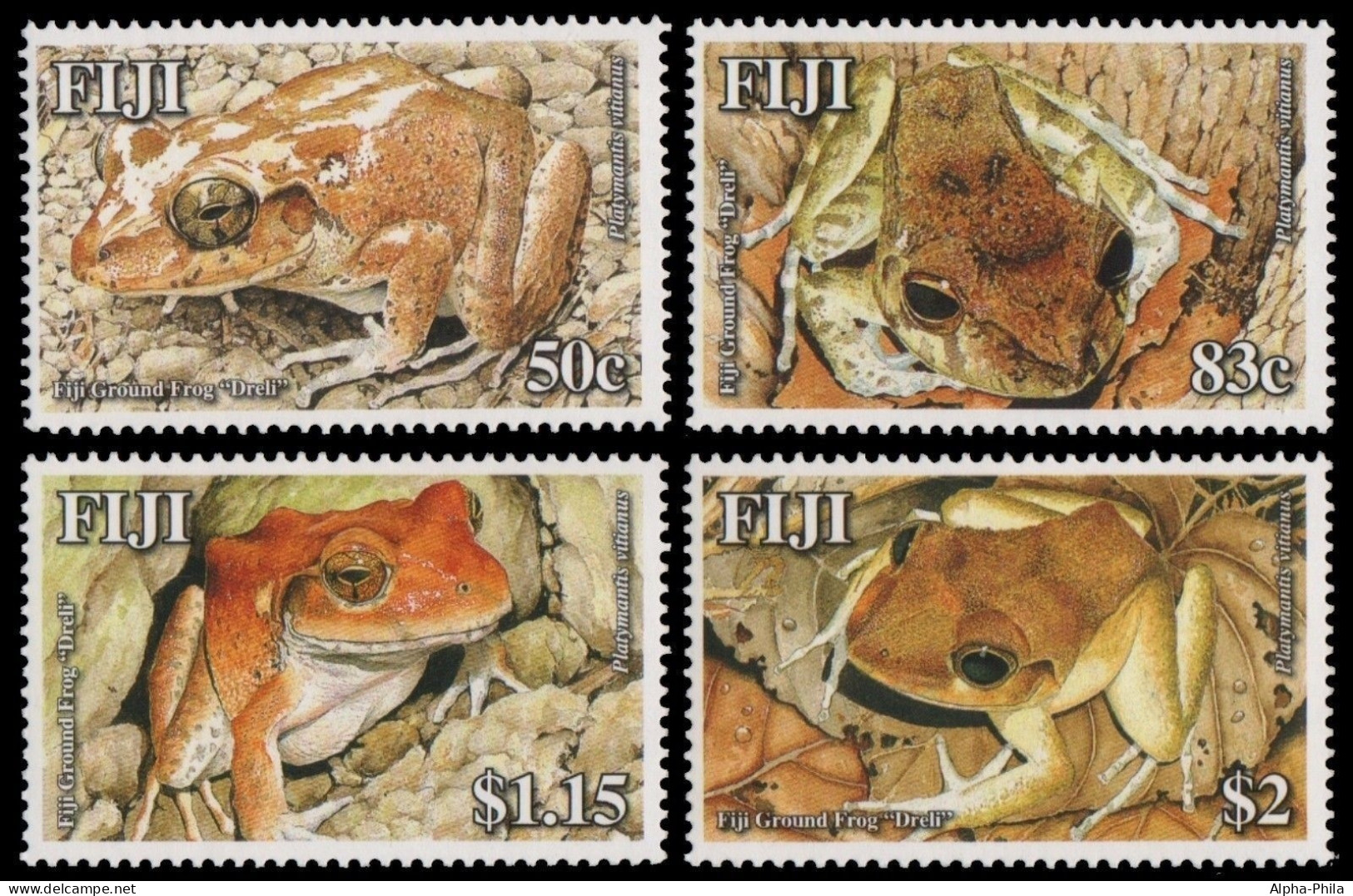 Fidschi 2006 - Mi-Nr. 1148-1151 ** - MNH - Frösche / Frogs - Fiji (...-1970)