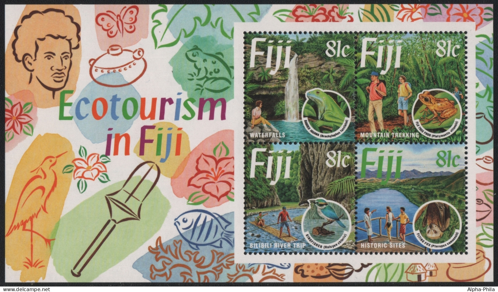 Fidschi 1995 - Mi-Nr. Block 14 ** - MNH - Fauna & Flora - Fidji (1970-...)