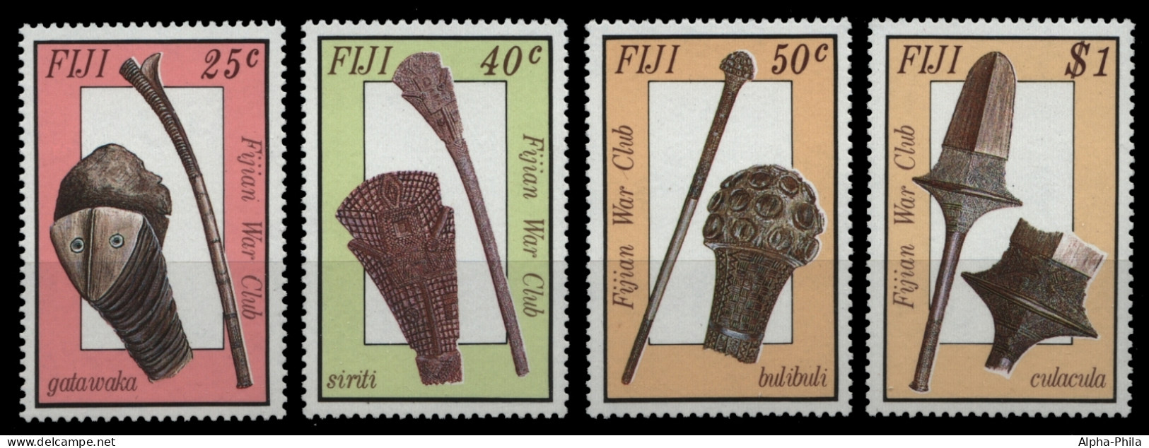 Fidschi 1986 - Mi-Nr. 554-557 ** - MNH - Kriegskeulen - Fidji (1970-...)