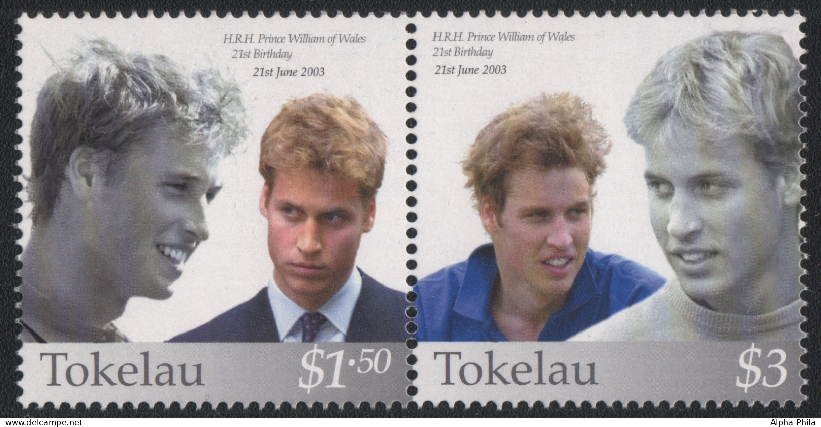 Tokelau 2003 - Mi-Nr. 339-340 ** - MNH - Prinz William - Tokelau