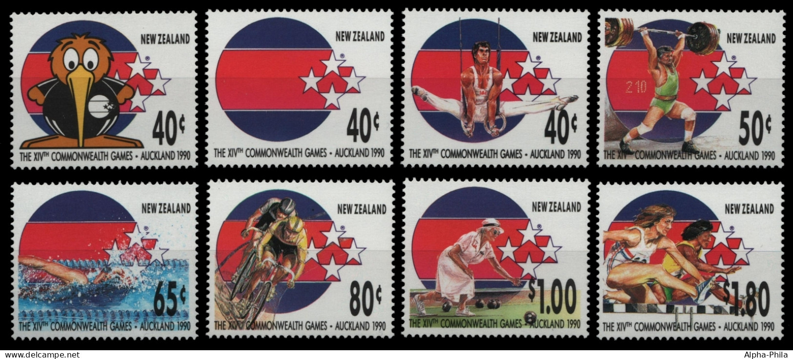 Neuseeland 1989 - Mi-Nr. 1094-1101 ** - MNH - Commonwealth Spiele - Ungebraucht