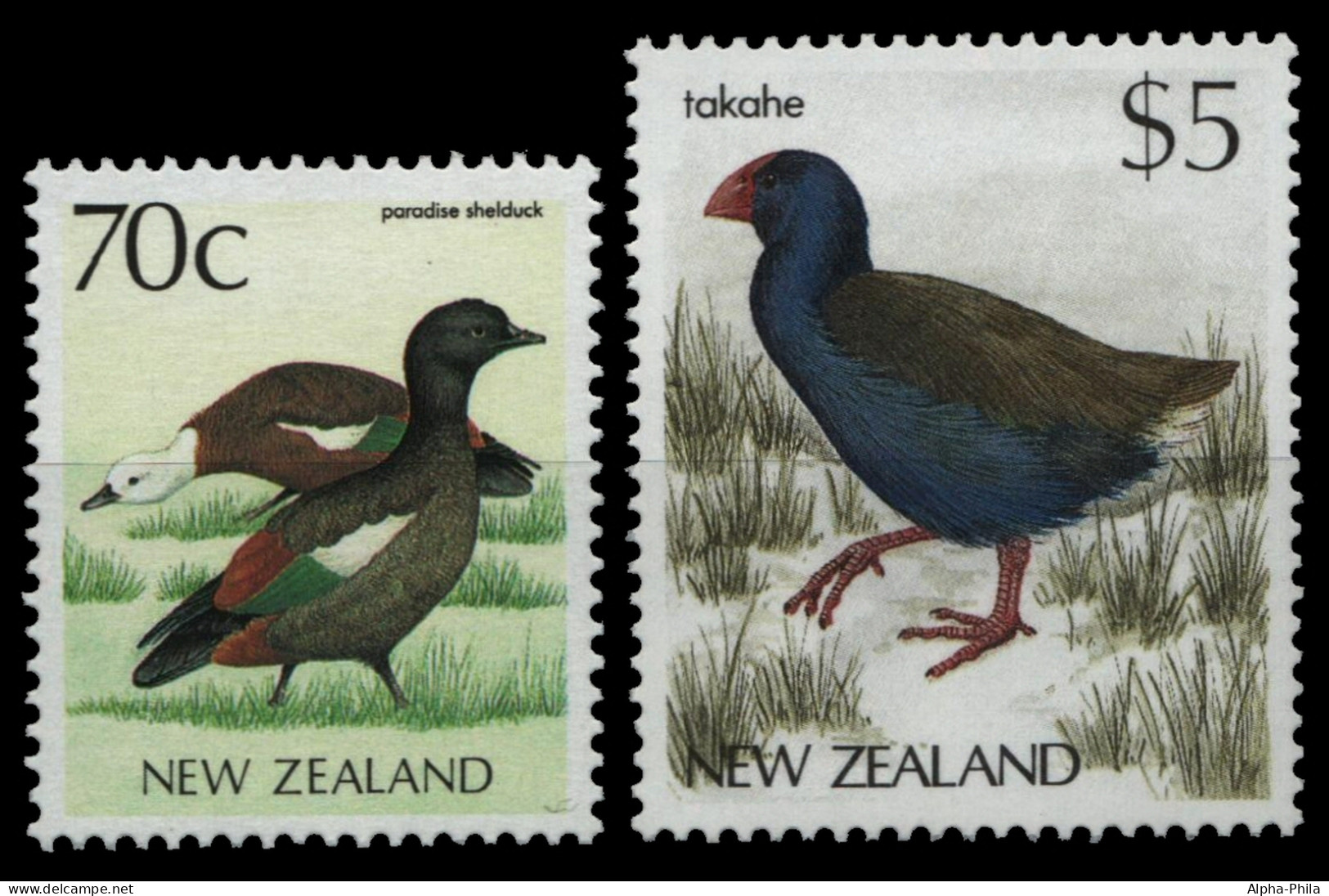 Neuseeland 1988 - Mi-Nr. 1021 & 1027 ** - MNH - Vögel / Birds - Neufs