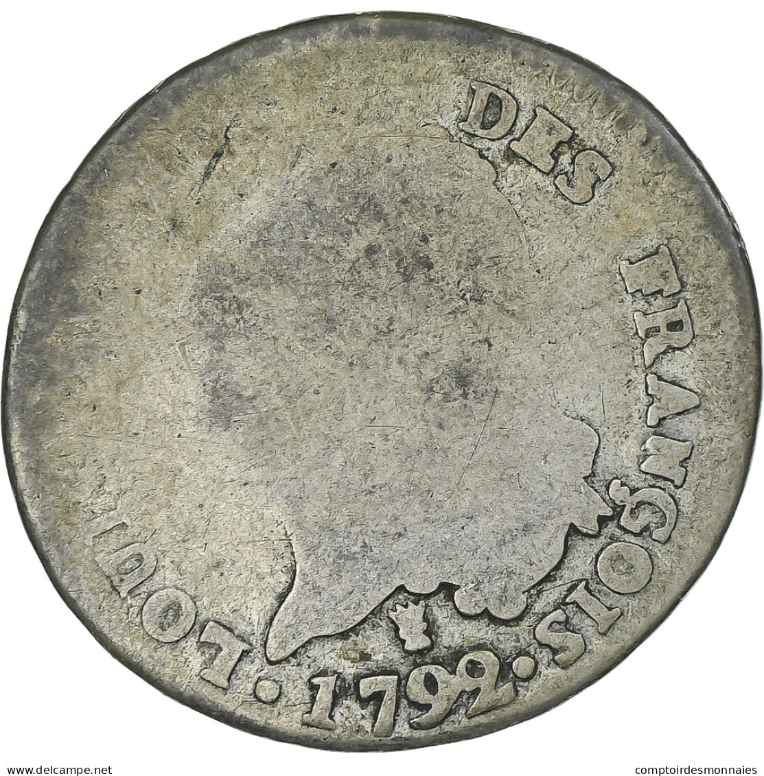 France, Louis XVI, 15 Sols François, 1792 / AN 4, Bayonne, B+, Argent - Altri & Non Classificati