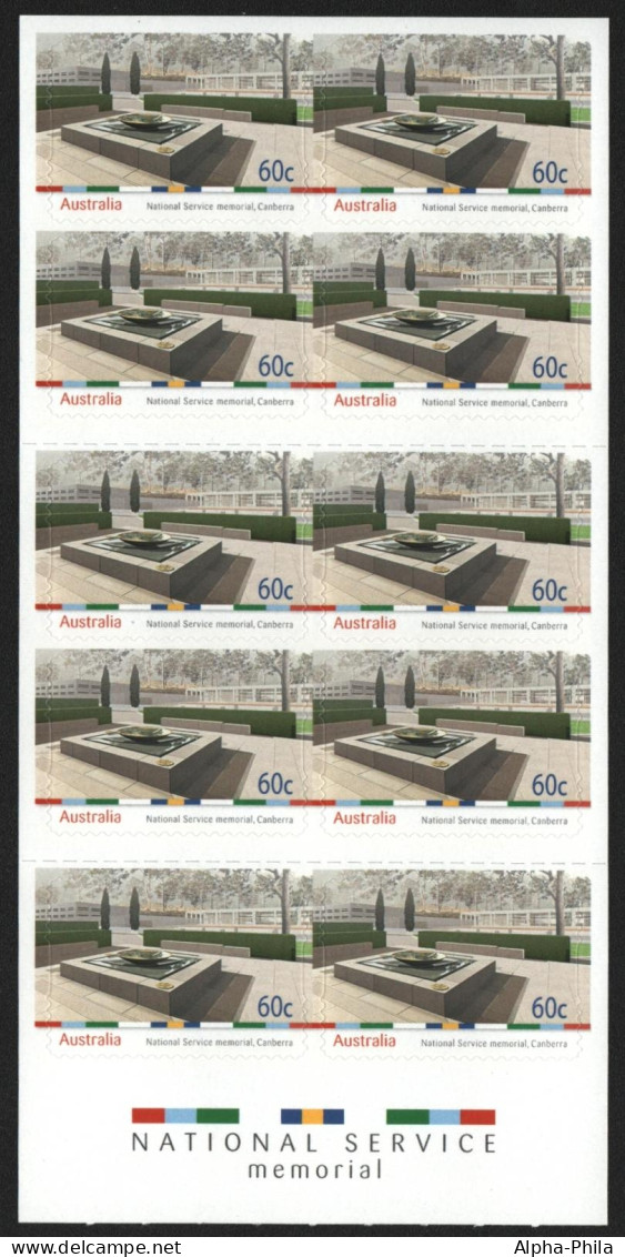 Australien 2010 - Mi-Nr. 3460 ** - MNH - Markenheft 467 - Soldatendenkmal - Ongebruikt