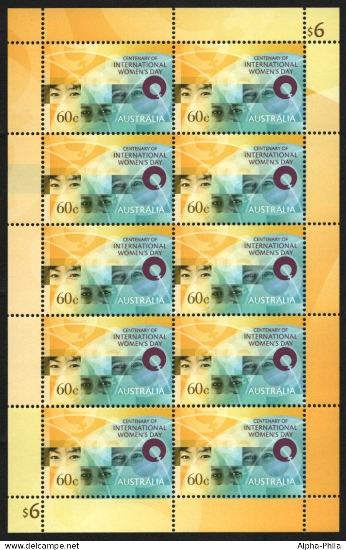 Australien 2011 - Mi-Nr. 3523 ** - MNH - KLB - Frauentag - Mint Stamps