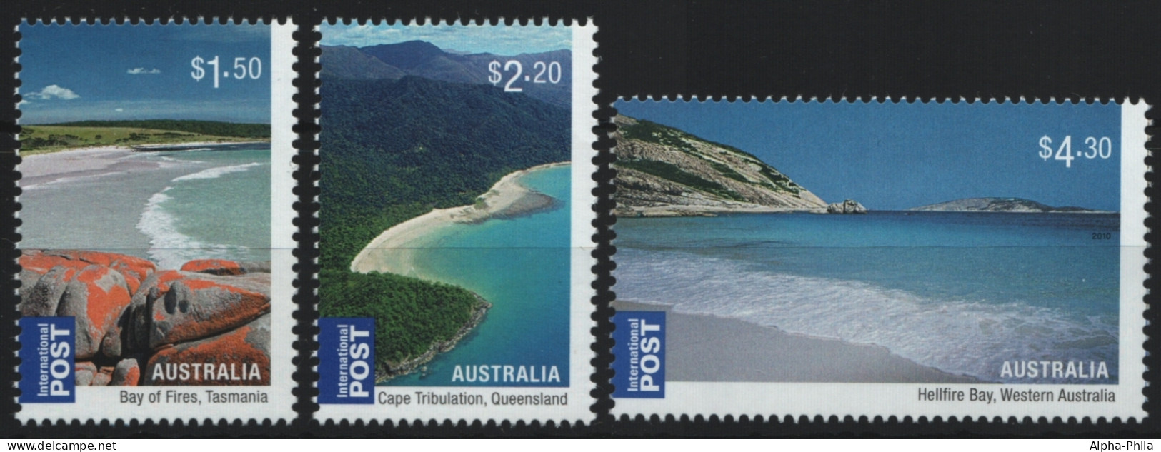 Australien 2010 - Mi-Nr. 3405-3407 ** - MNH - Strände / Beaches - Ungebraucht