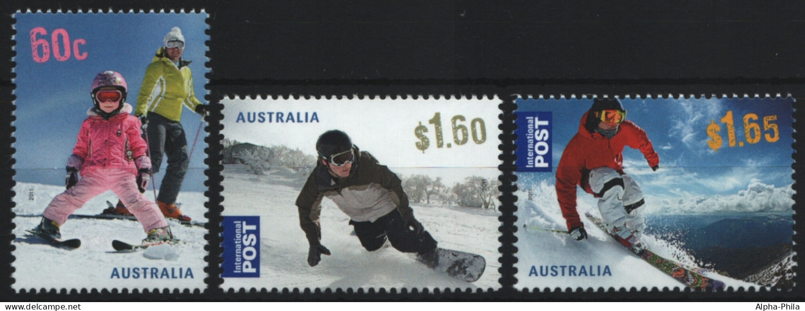 Australien 2011 - Mi-Nr. 3598-3600 ** - MNH - Wintersport - Nuovi