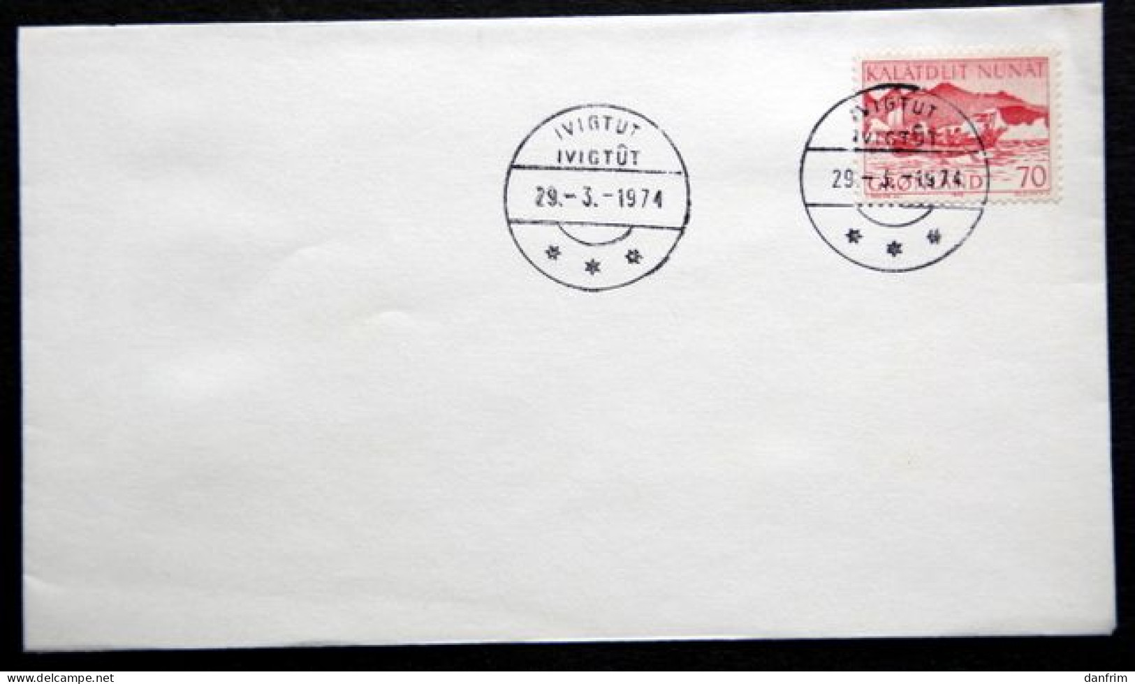 Greenland 1974 Letter  IVIGTUT 29-3-1974 LAST DAY ( Lot 4673 ) - Covers & Documents