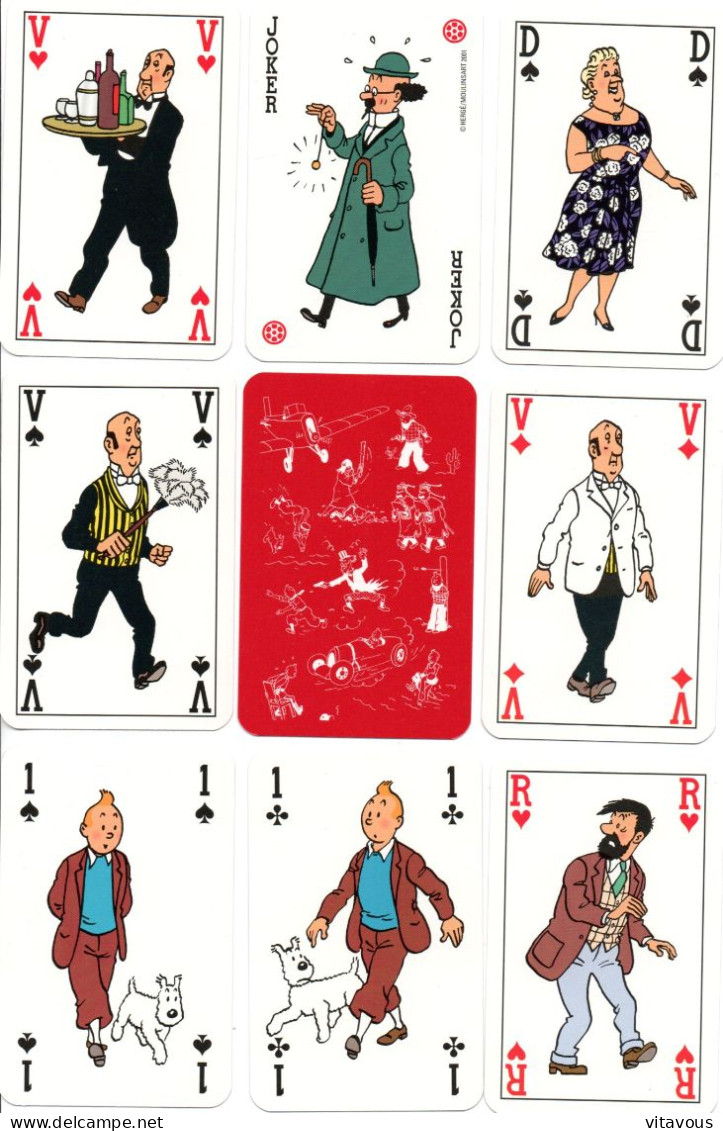 TINTIN Coffret De 2 Jeux De 54 Cartes LUXE  - Playing Cards - 54 Cards