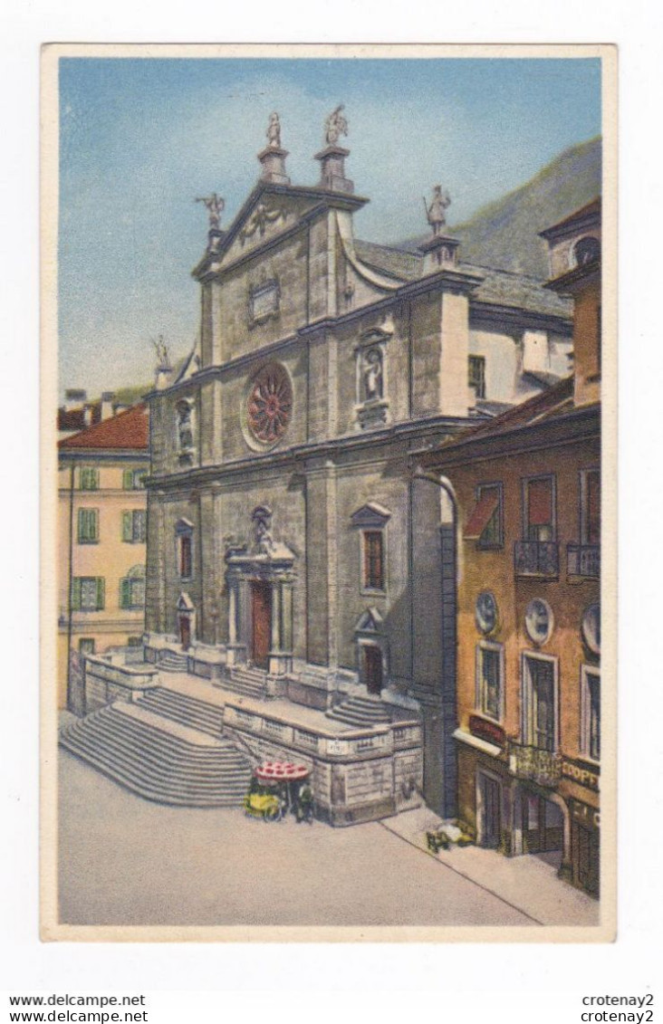 Tessin BELLINZONA N°3002 La Collegiata Foto Color Borelli Airolo Marchand De Glaces ? VOIR DOS - Airolo