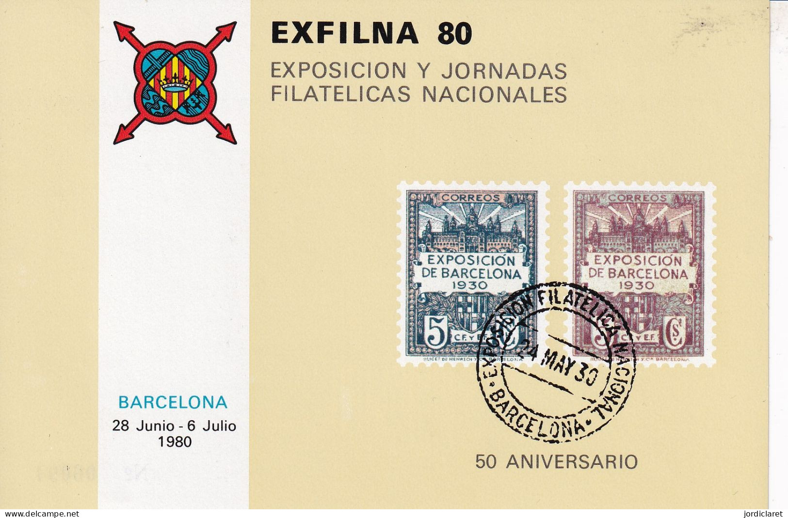 H.B  EXFILNA 1980 BARCELONA - Souvenirbögen