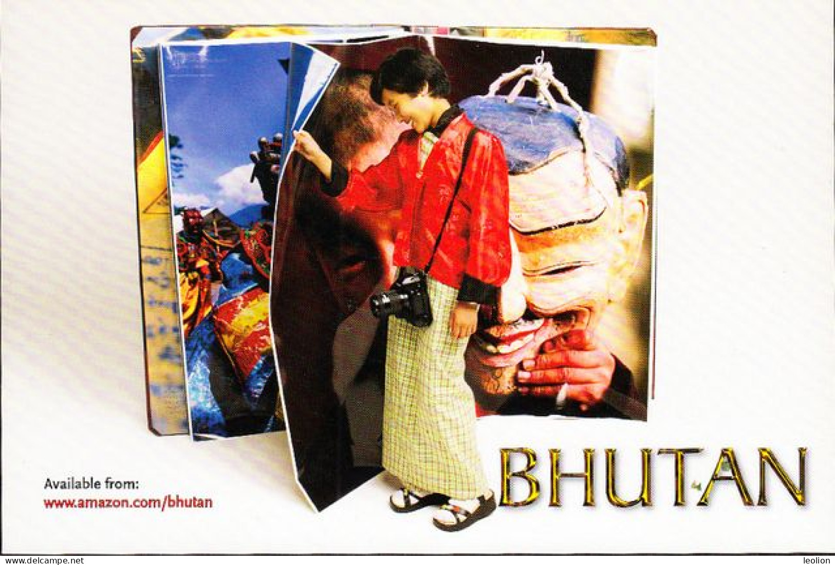 BHUTAN The World's Largest Book Friendly Planet  Picture Postcard BHOUTAN - Bután
