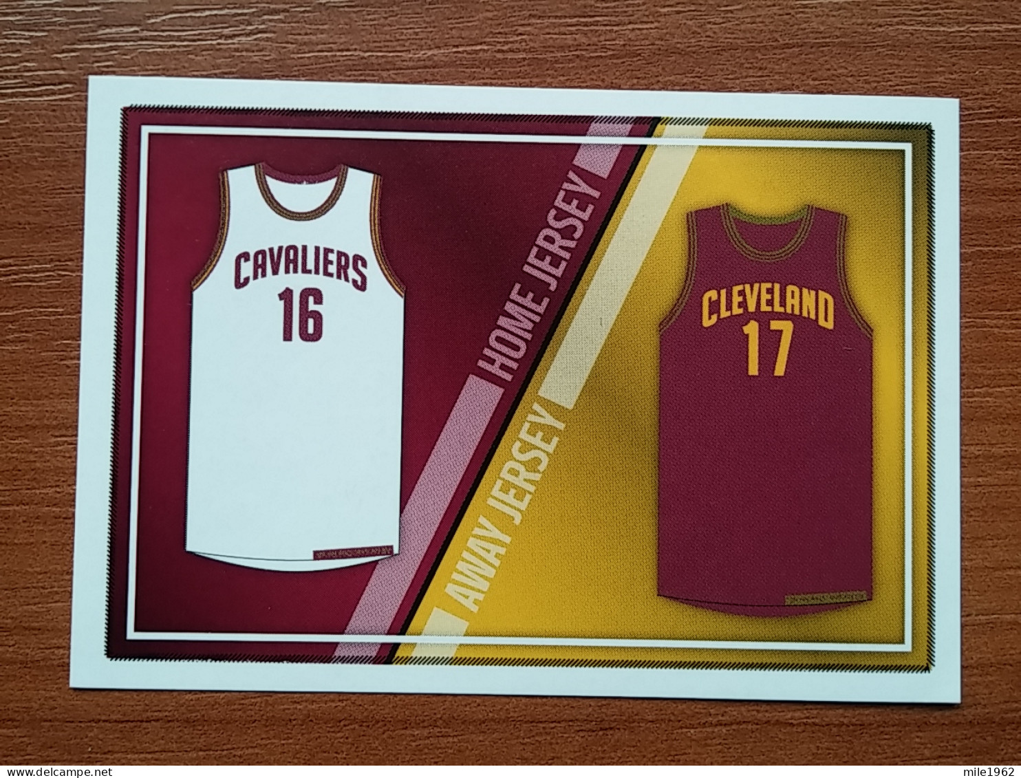 ST 40 - NBA Basketball 2016-2017, Sticker, Autocollant, PANINI, No 92 Home/Away Jerseys Cleveland Cavaliers - Libros