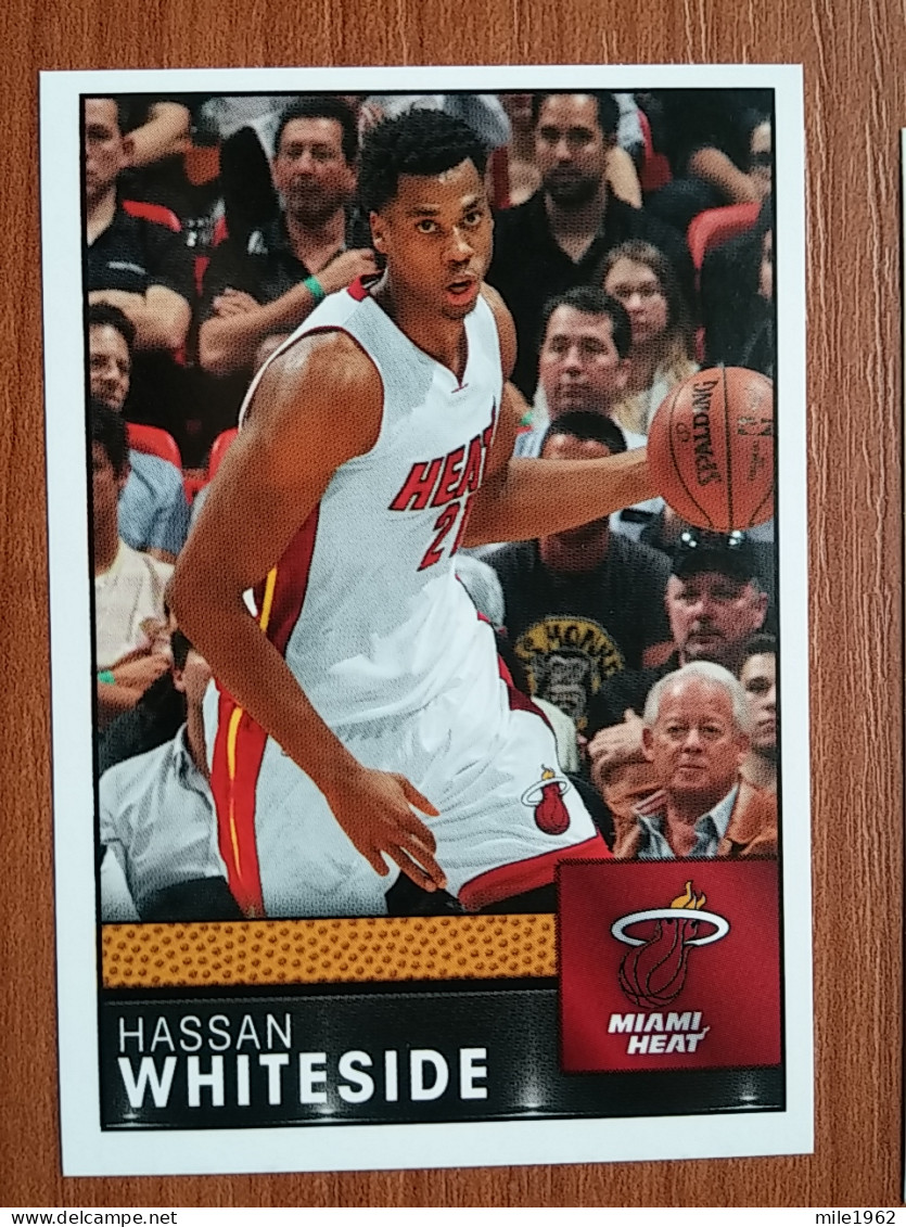 ST 40 - NBA Basketball 2016-2017, Sticker, Autocollant, PANINI, No 153 Hassan Whiteside Miami Heat - Books