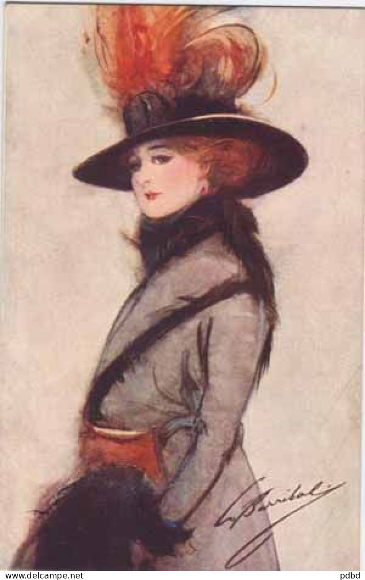 L Barribal . Femme Au Chapeau . - Barribal, W.