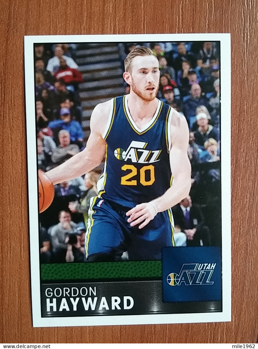 ST 42 - NBA Basketball 2016-2017, Sticker, Autocollant, PANINI, No 305 Gordon Hayward Utah Jazz - Libros