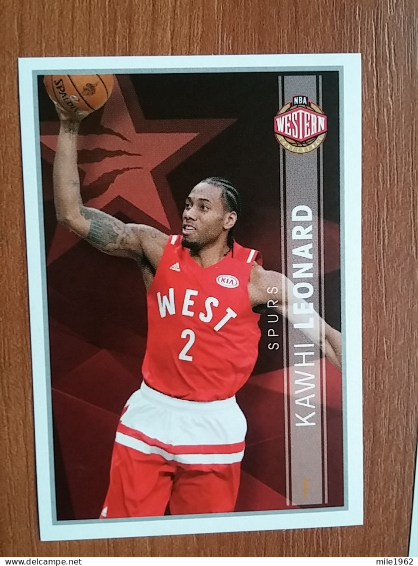 ST 43 - NBA Basketball 2016-2017, Sticker, Autocollant, PANINI, No 385 Kawhi Leonard Western Conference - Books