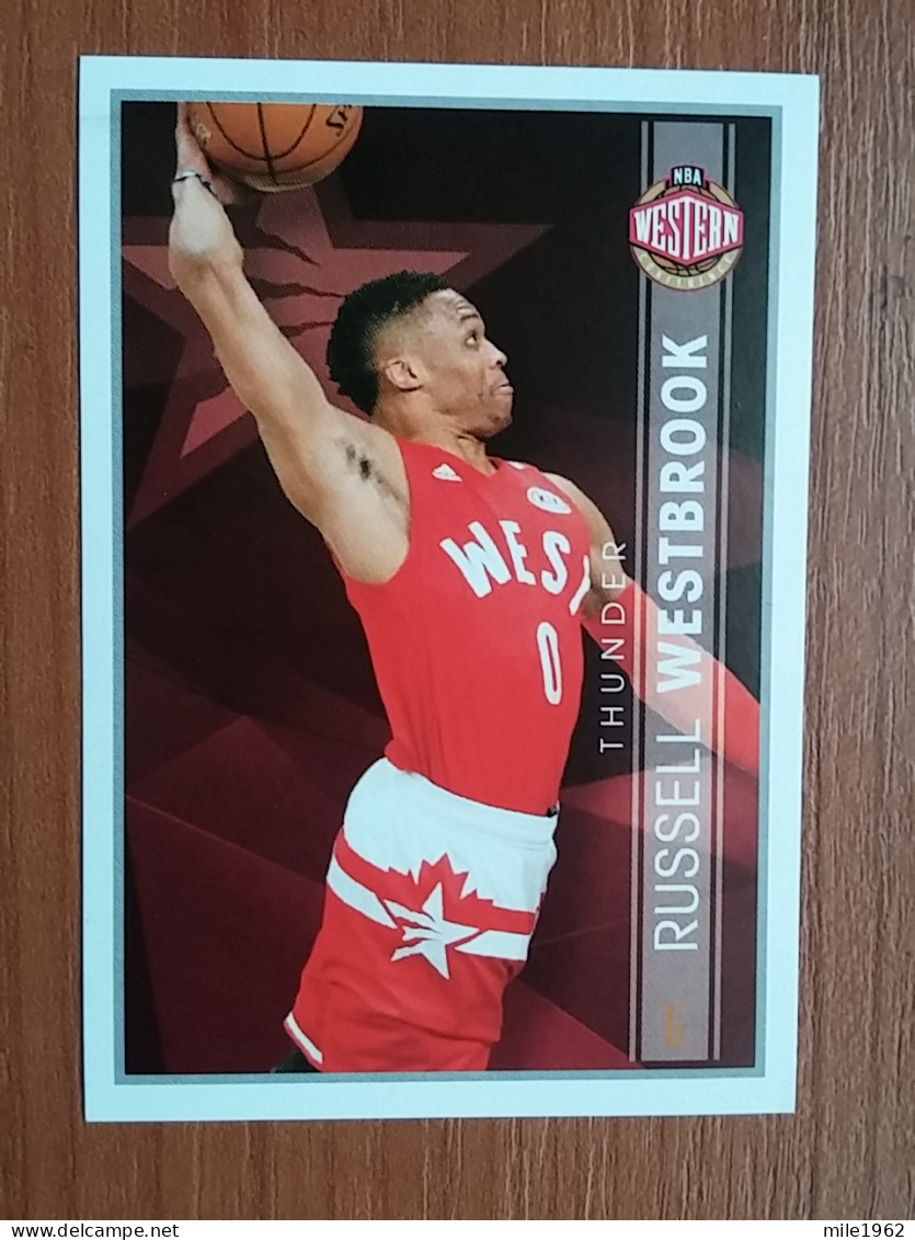 ST 43 - NBA Basketball 2016-2017, Sticker, Autocollant, PANINI, No 388 Russell Westbrook Western Conference - Books