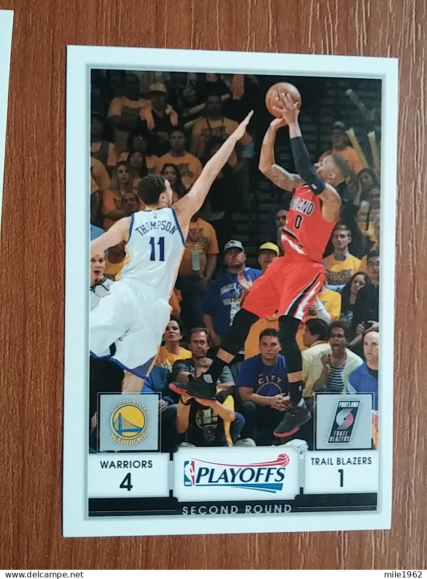 ST 43 - NBA Basketball 2016-2017, Sticker, Autocollant, PANINI, No 402 Warriors Vs. Trail Blazers - Libri