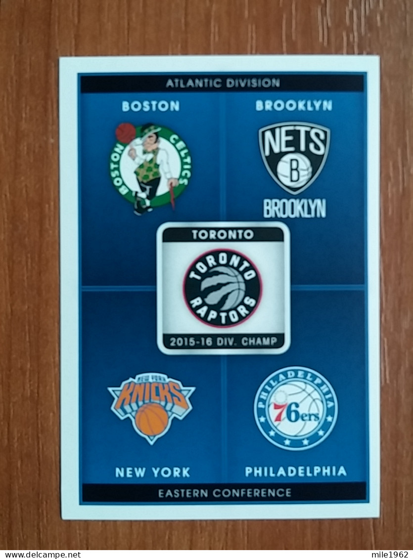 ST 44 - NBA Basketball 2016-2017, Sticker, Autocollant, PANINI, No 441 Eastern Conference - Atlantic Division - Books