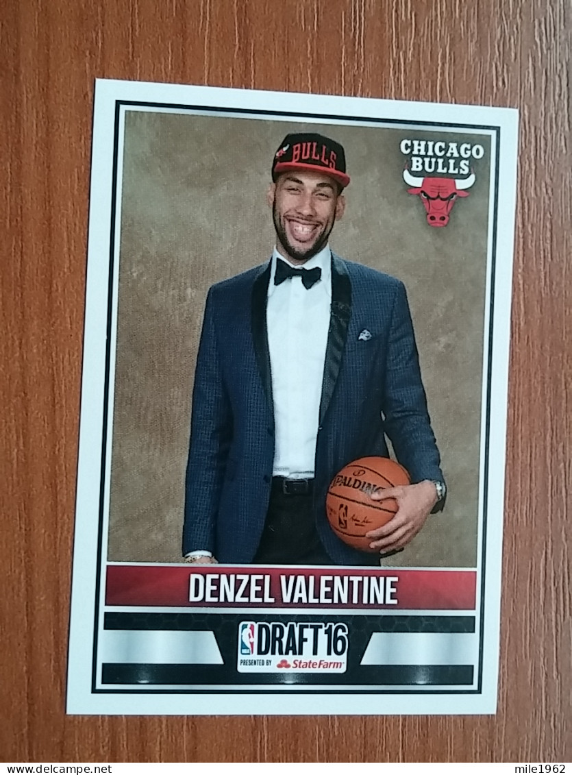 ST 44 - NBA Basketball 2016-2017, Sticker, Autocollant, PANINI, No 435 14th Overall - Denzel Valentine - Books