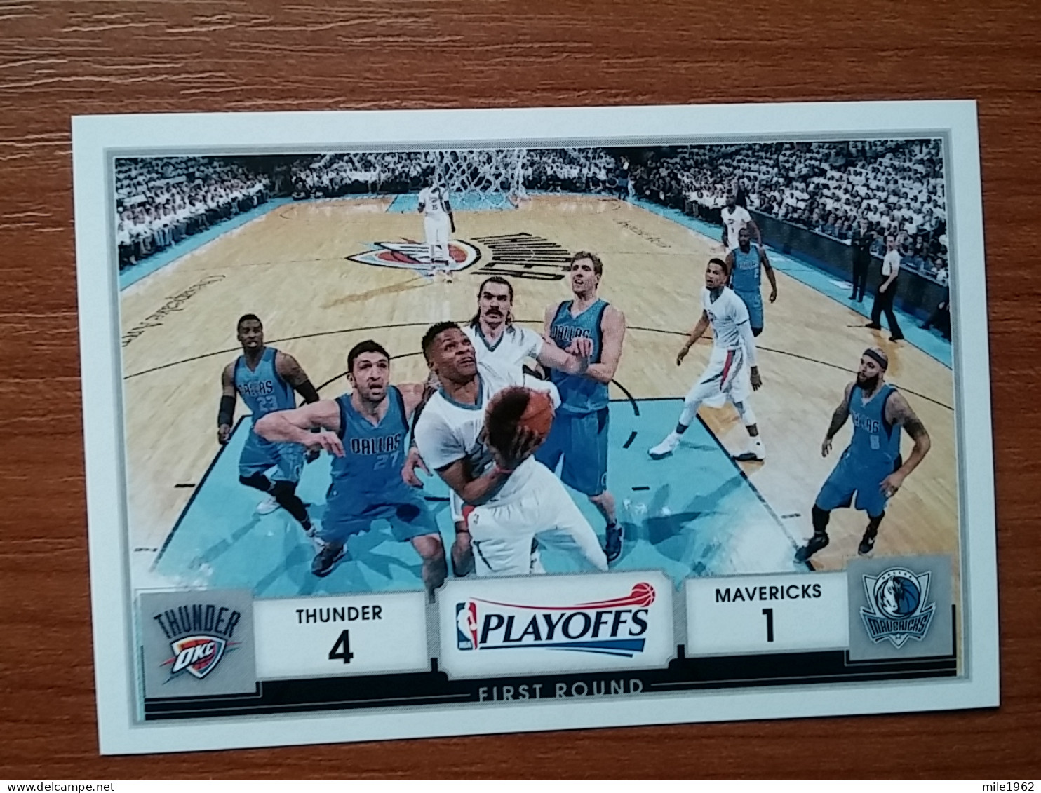 ST 44 - NBA Basketball 2016-2017, Sticker, Autocollant, PANINI, No 400 Thunder Vs. Mavericks - Libros