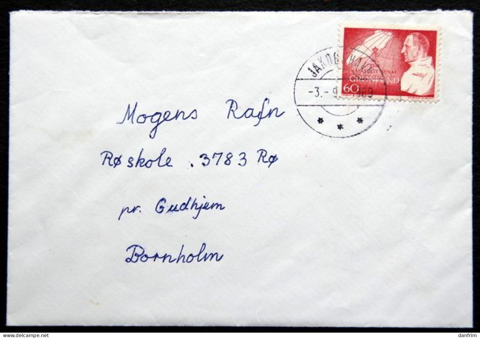 Greenland 1969  LETTER  JAKOBSHAVN Lot 6488 ) - Storia Postale