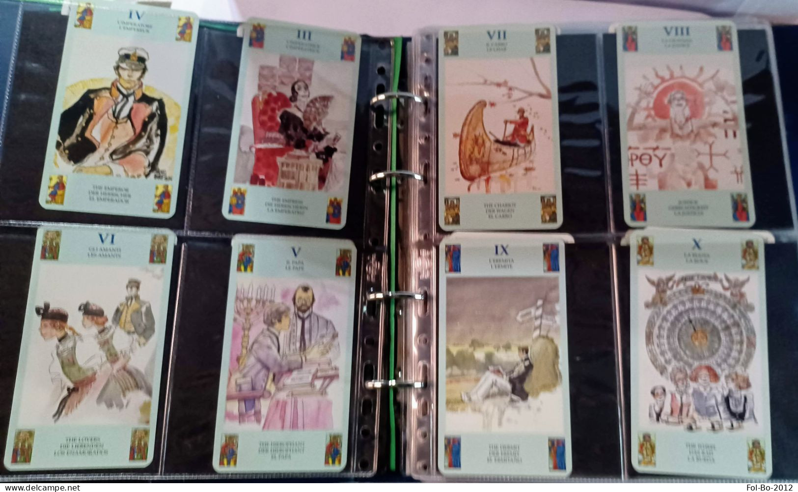 Corto maltese i tarocchi serie completa di 78 carte+istruzioni lo scarabeo.