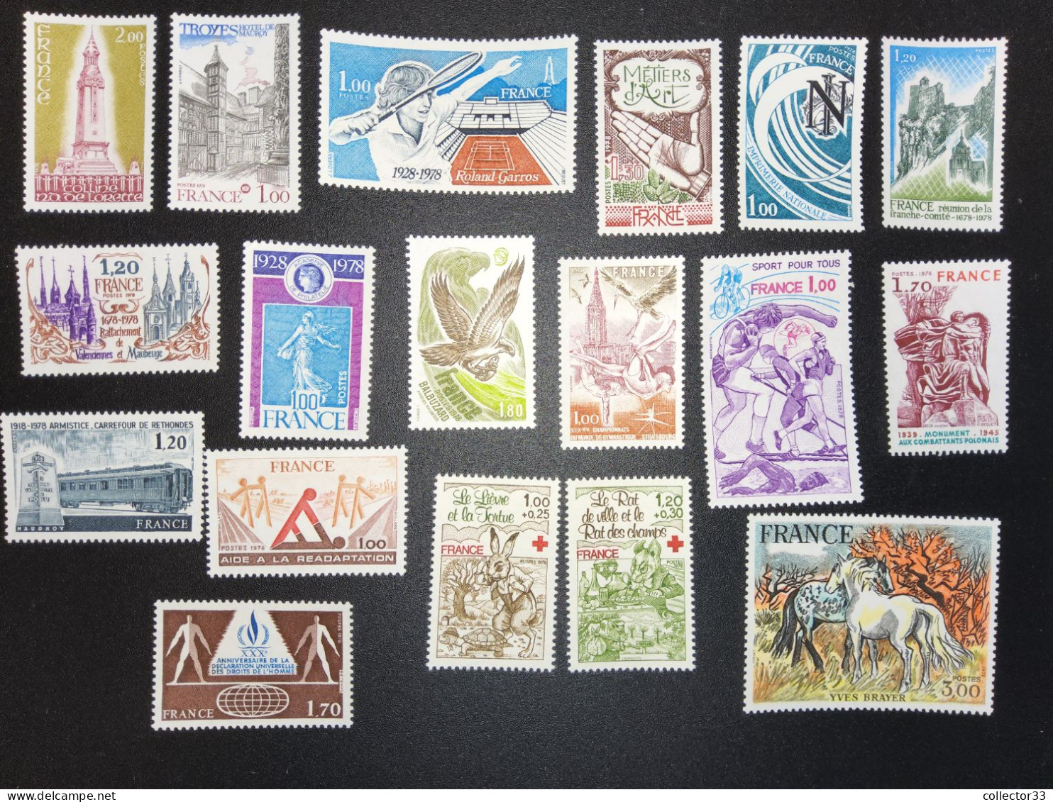 Année Complète 1978 69 Timbres Neufs Sans Charnieres - 1970-1979