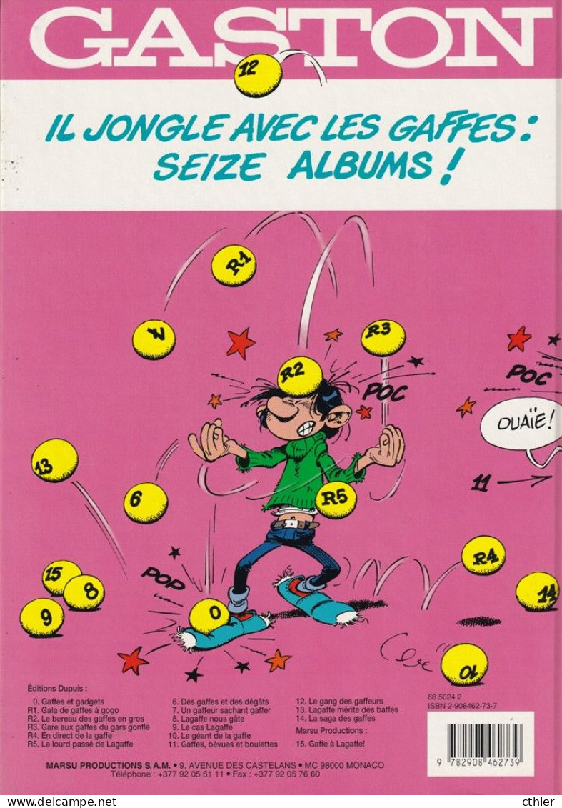 GASTON GAFFE A LAGAFFE - E. O. De 1996 - 15 - Gaston