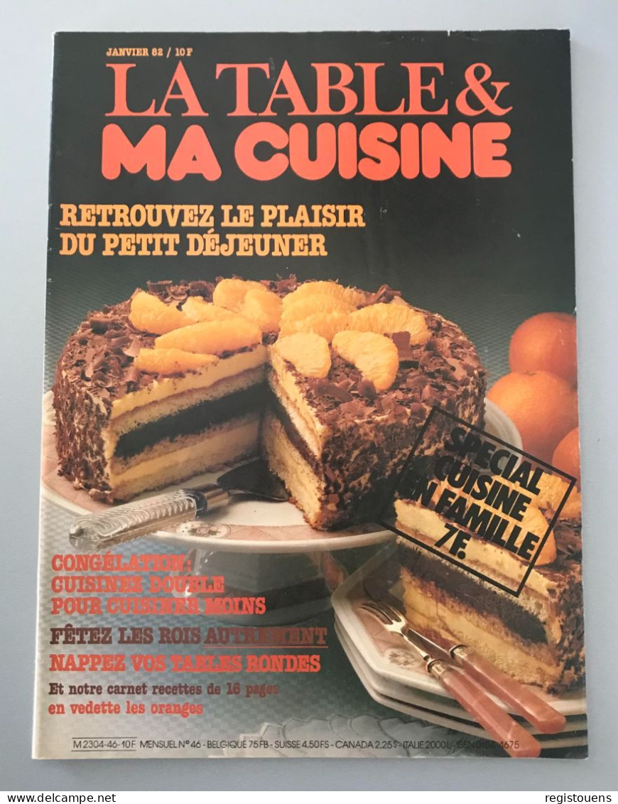 LA TABLE ET MA CUISINE- N° 46 - Cuisine & Vins