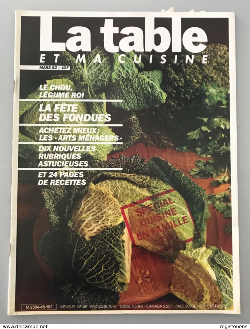 LA TABLE ET MA CUISINE- N° 48 - Culinaria & Vinos