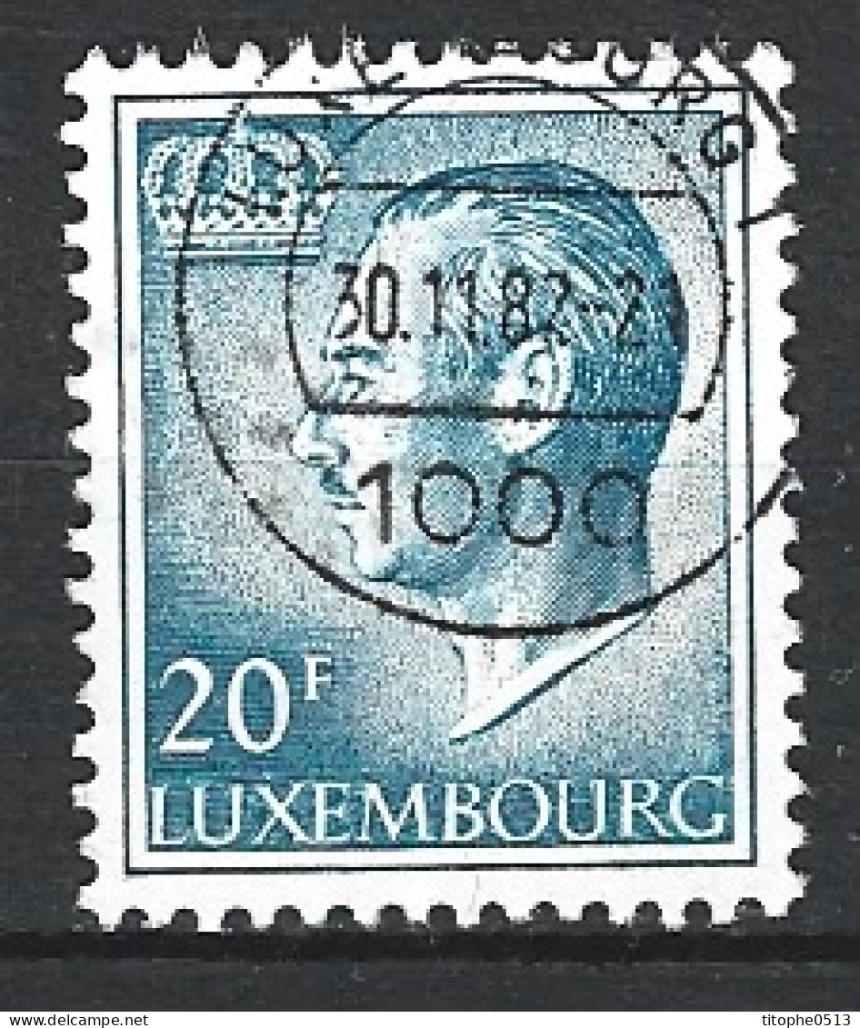 LUXEMBOURG. N°871 De 1975 Oblitéré. Grand-Duc Jean. - Gebruikt