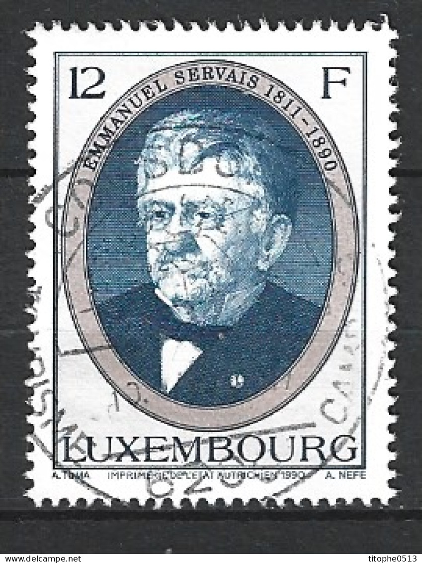 LUXEMBOURG. N°1196 De 1990 Oblitéré. Emmanuel Servais. - Used Stamps