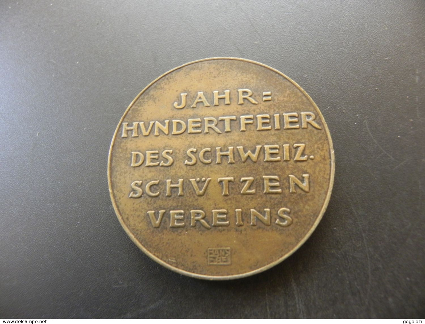 Shooting Medal - Medaille Suisse Switzerland - Aarau 100 Jahre Schweizer Schützenverein 1924 - Autres & Non Classés