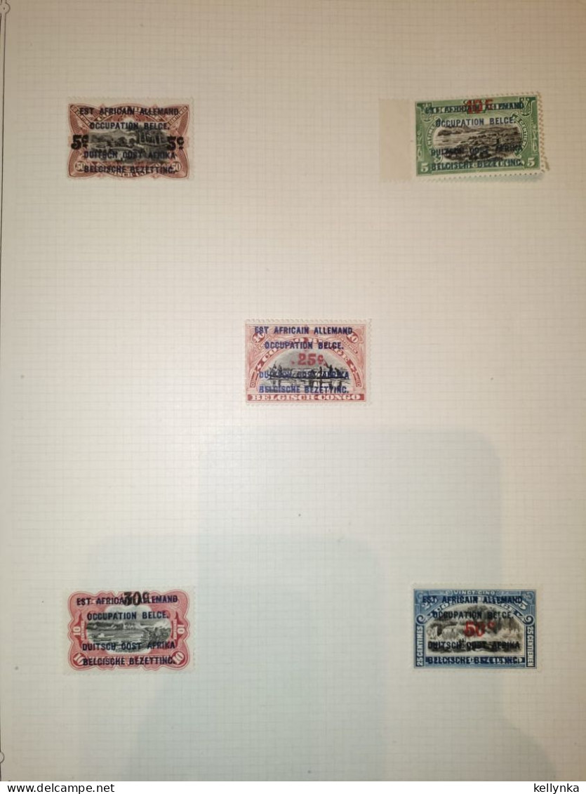 Ruanda Urundi - 45/49 - Surcharges De Malines - 1922 - MNH & MH - Unused Stamps