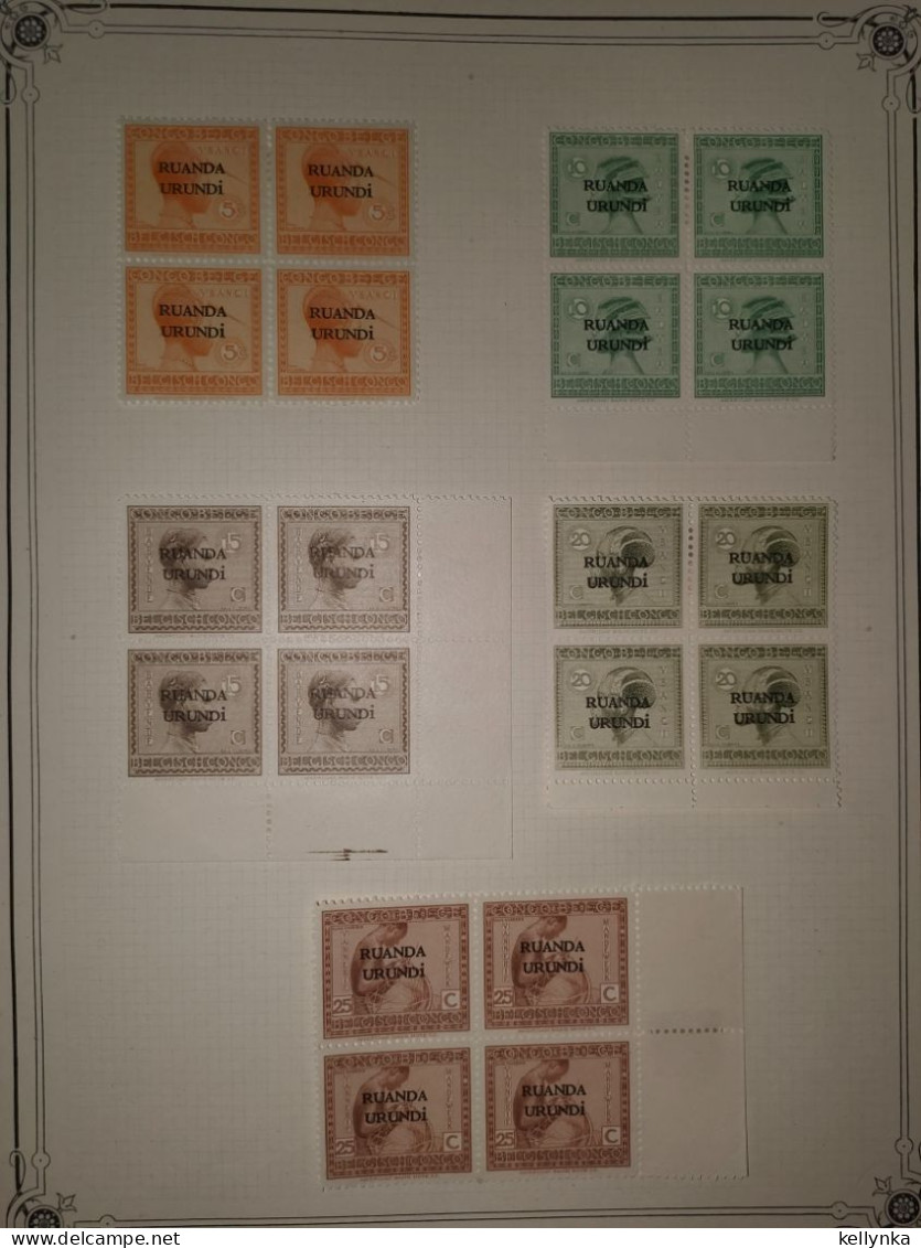 Ruanda Urundi - 50/61 - Vloors - 1924 - MNH & MH - Unused Stamps