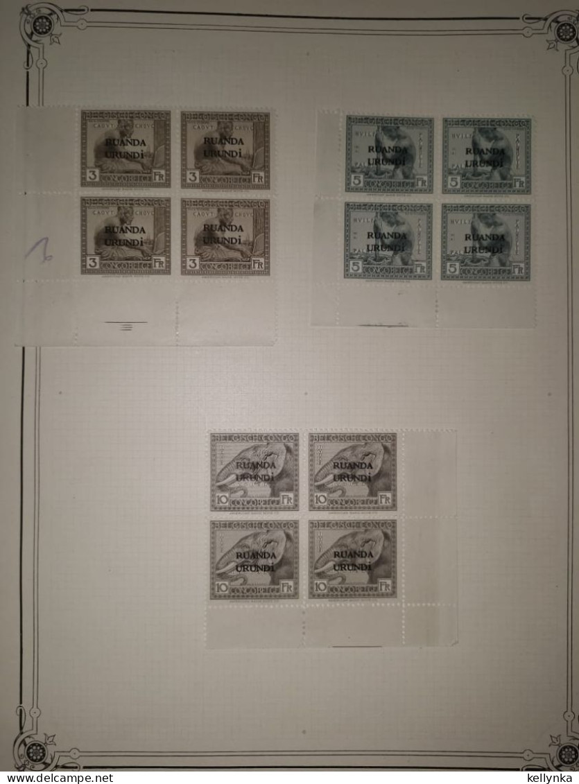 Ruanda Urundi - 50/61 - Vloors - 1924 - MNH & MH - Unused Stamps