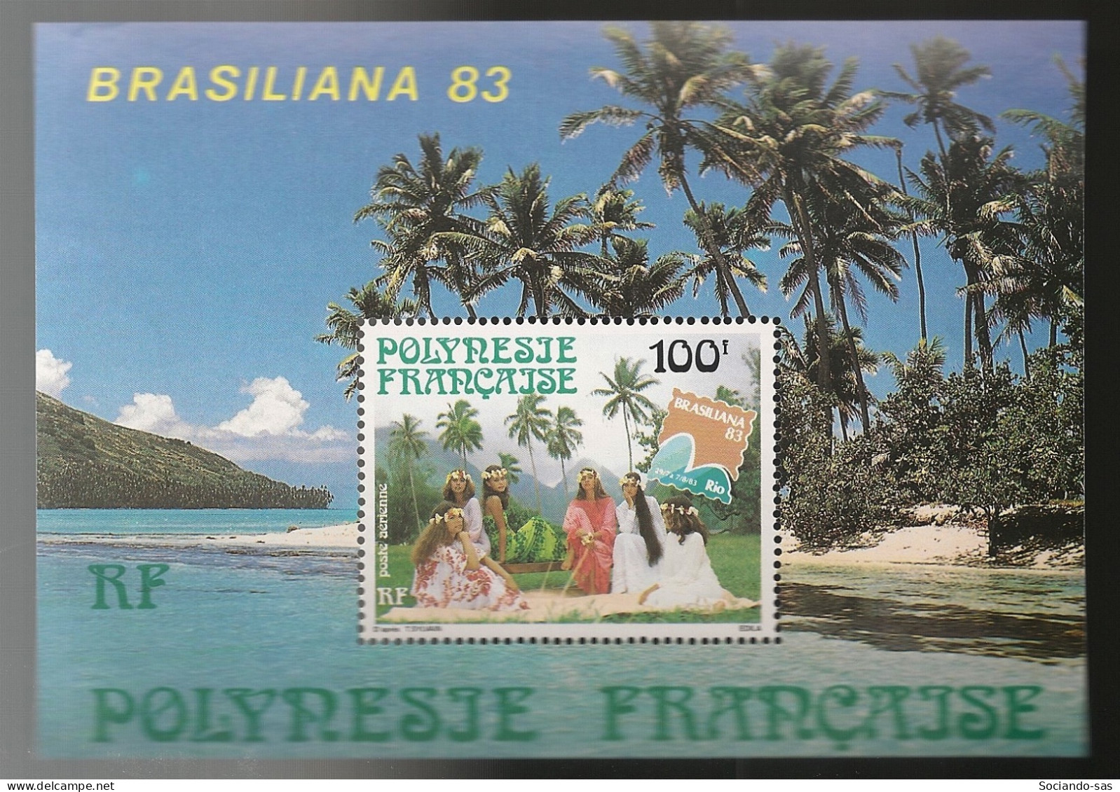 POLYNESIE - 1983 - Bloc Feuillet BF N°YT. 7  Brasiliana 83 - Neuf Luxe** / MNH / Postfrisch - Blocs-feuillets