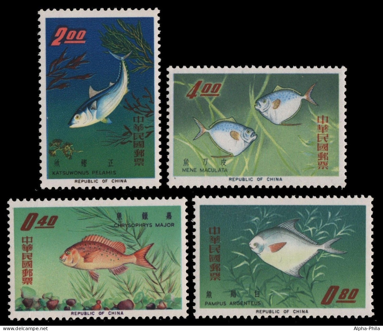 Taiwan 1965 - Mi-Nr. 576-579 ** - MNH - Fische / Fish - Nuovi