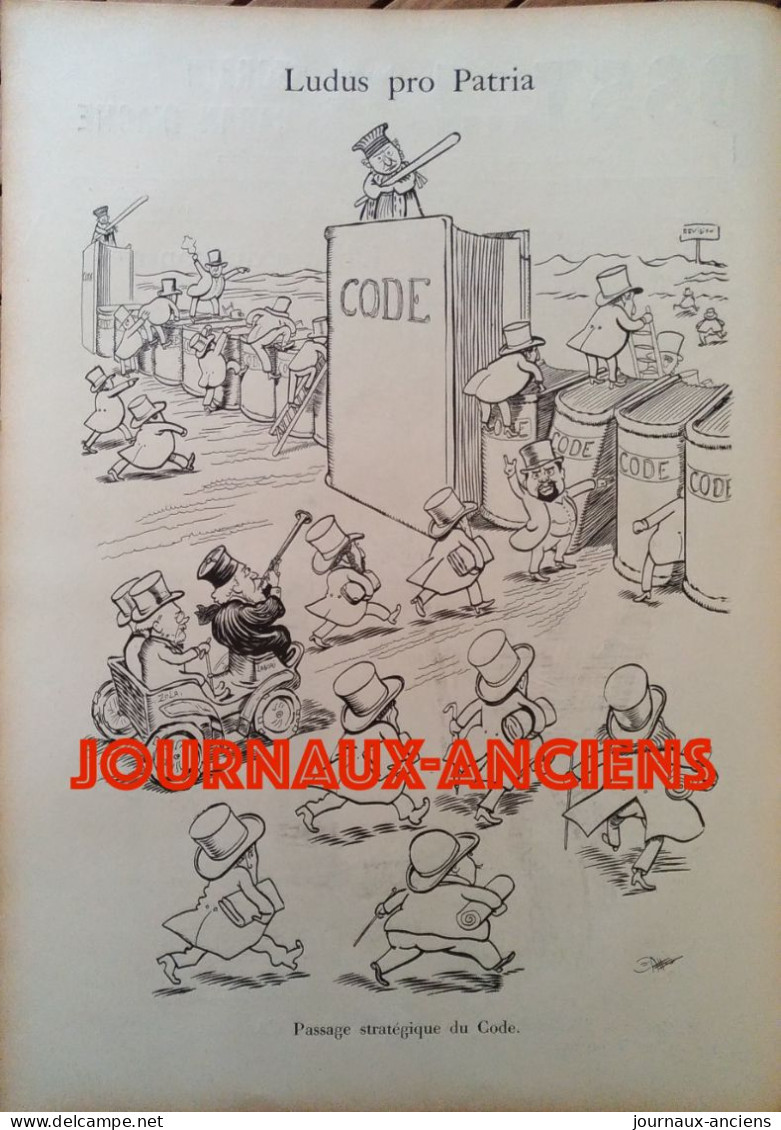 1898 AFFAIRE DREYFUS - Emile ZOLA - L'HEURE DU COURRIER - LUDUS PRO PATRIA - CARAN D'ACHE - FORAIN - JOURNAL PSST...! - 1850 - 1899