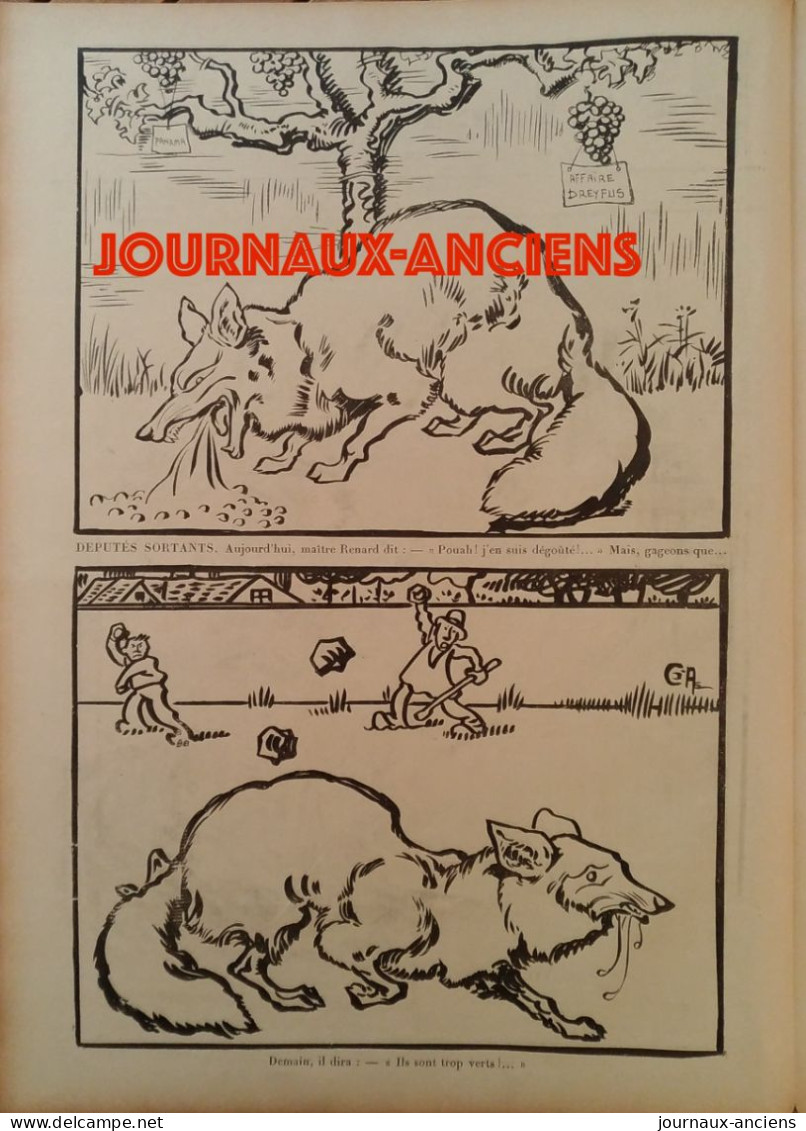 1898 AFFAIRE DREYFUS - RENARD - TOREADOR - QU'IMPORTE LE FLACON - CARAN D'ACHE - FORAIN - JOURNAL PSST...! N° 9 - 1850 - 1899