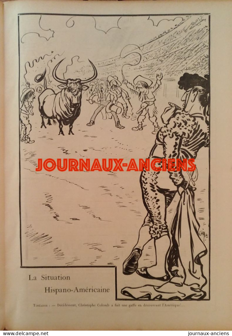 1898 AFFAIRE DREYFUS - RENARD - TOREADOR - QU'IMPORTE LE FLACON - CARAN D'ACHE - FORAIN - JOURNAL PSST...! N° 9 - 1850 - 1899