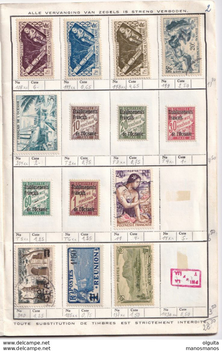 DT840 - Timbres De La Communauté Française - 2 Carnets D' Echange (Y§T 1977 - 810 FF) + 5 Plaquettes , Total 520 Timbres - Collections