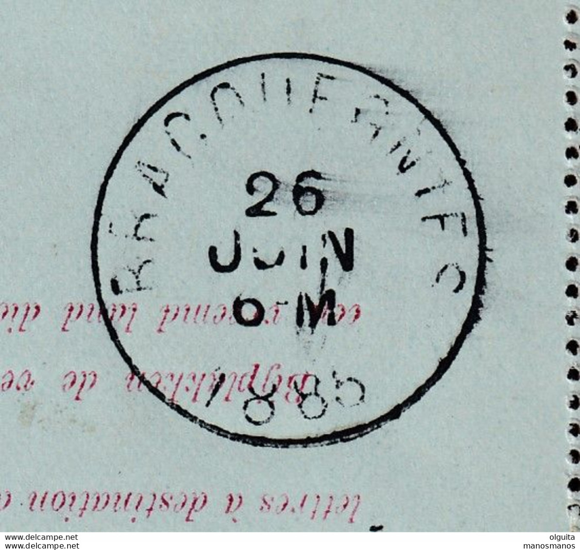 592/37 -- Carte-Lettre Type Emission De 1869 NEUFVILLES 1885 Vers BRACQUEGNIES - Signée Félicien André - Postbladen