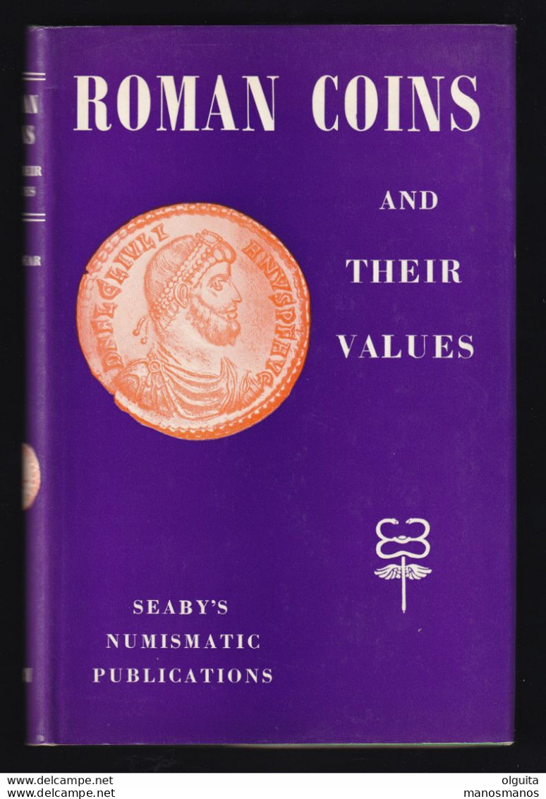 946/35 -- LIVRE/BOOK ROMAN COINS And Their Values , By David Sear , 288 Pages + Plates , 1964 - Livres & Logiciels