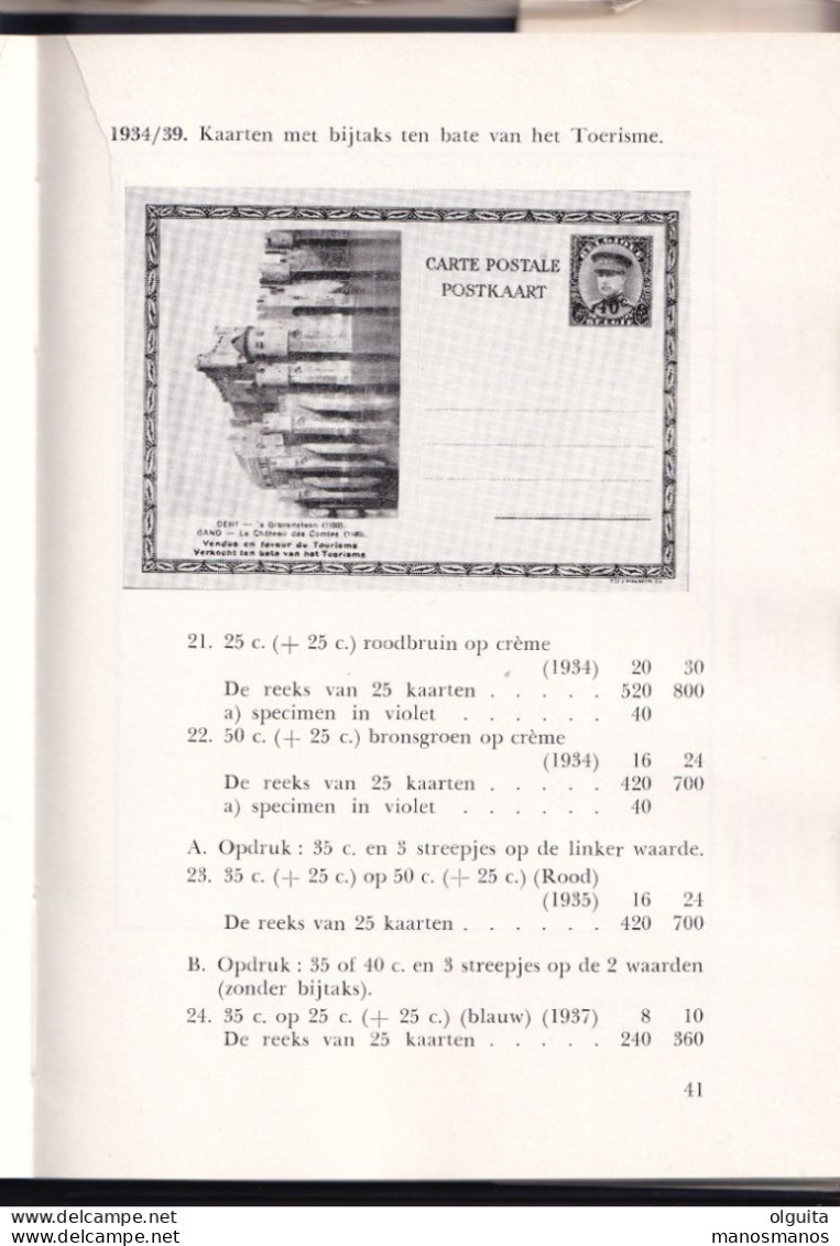 35/971 - De Belgische Postwaardestukken , Société Belge De L' Entier Postal , Edition Pro-Post , 160 Blz  - Pocket Book - Postal Stationery