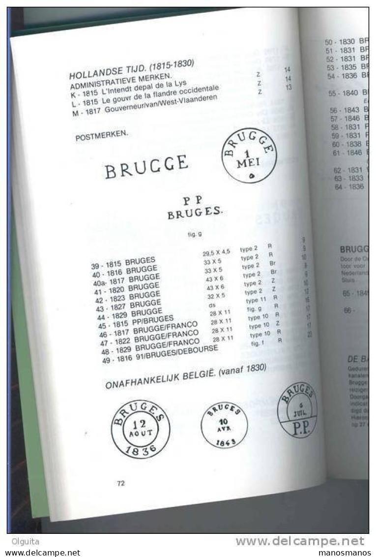 15/141 D  -- Prefitatelistische Postmerken Van BELGIE , Par Lucien Herlant ,409 P., 1982, ETAT NEUF - Vorphilatelie