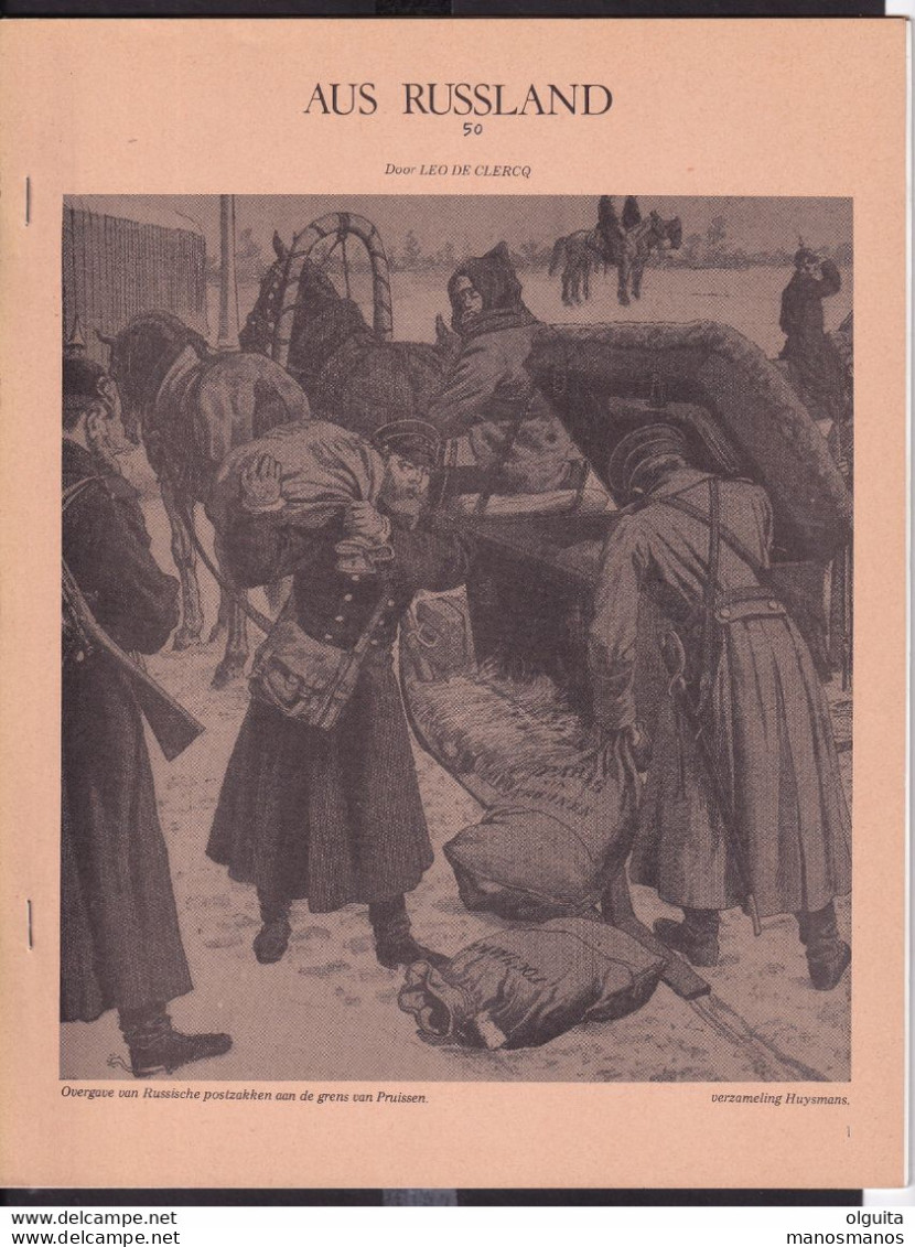 966/35 -- Fascicule AUS RUSSLAND, Door Léo De Clercq, 1975 , 22 Pages - Philatélie Et Histoire Postale