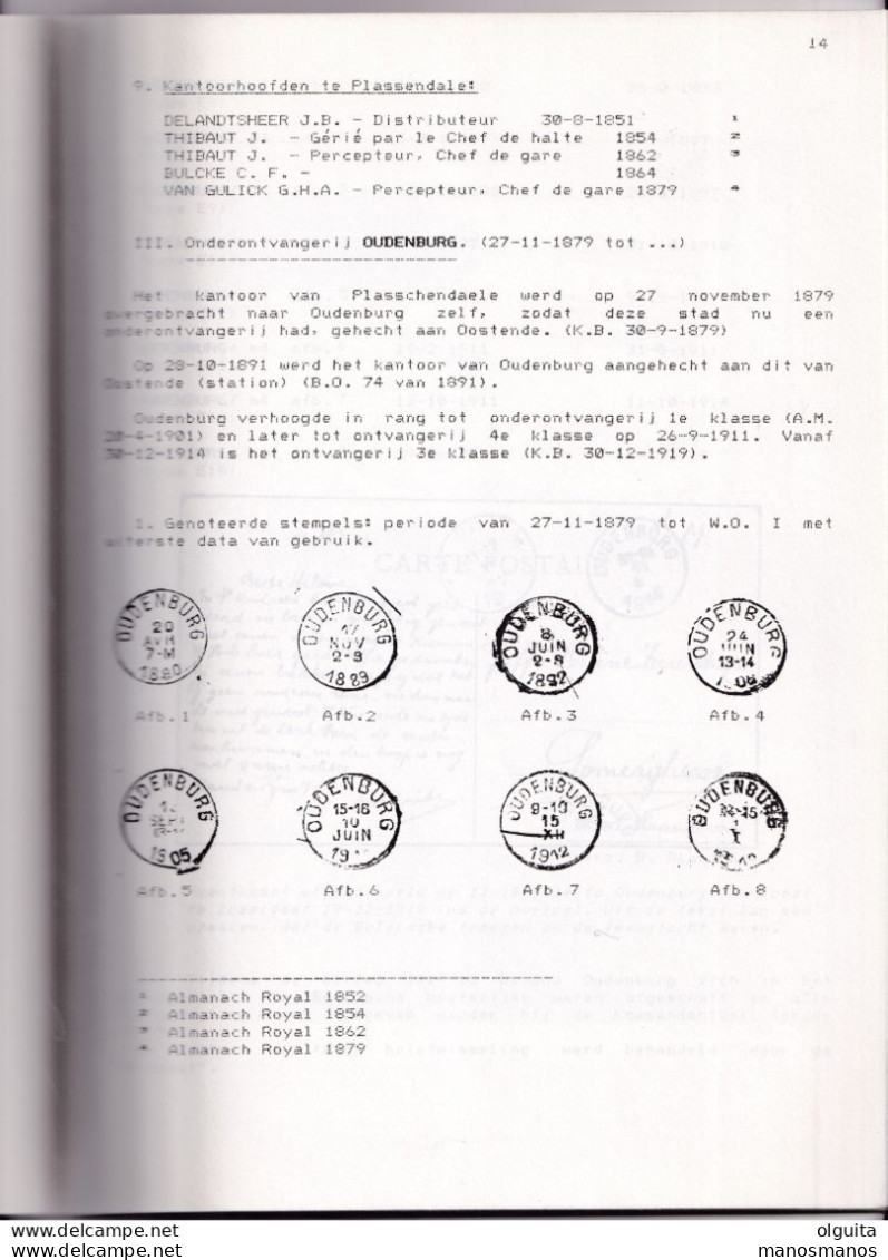 982/35 --  LIVRE/BOEK WEFIS Nr 49 - Postgeschiedenis OUDENBURG-PLASSENDAELE , Etc , 35 Blz ,  1988 , Door Joseph Goes - Philatelie Und Postgeschichte